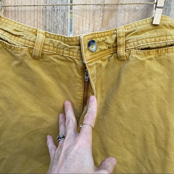 Free People we the free mustard Yellow High-Rise Cropped Wide-Leg Pants size 27 - Picture 9 of 12